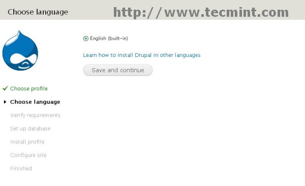 Select Drupal Language