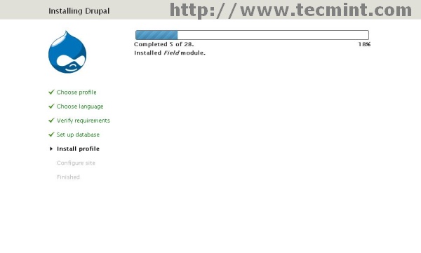 Installation of Drupal