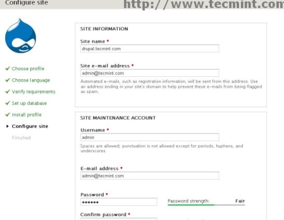 Drupal Site Configuration