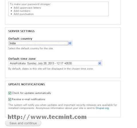 Drupal Server Settings