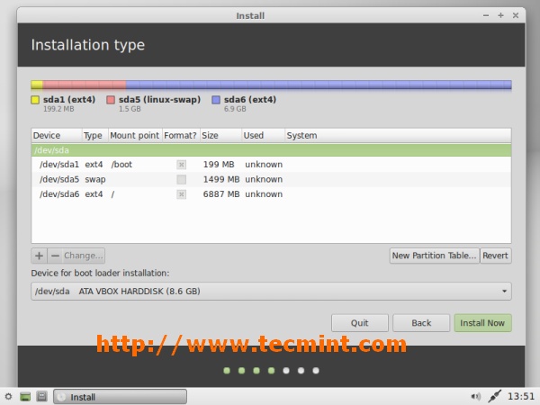 Xfce Partition Summary