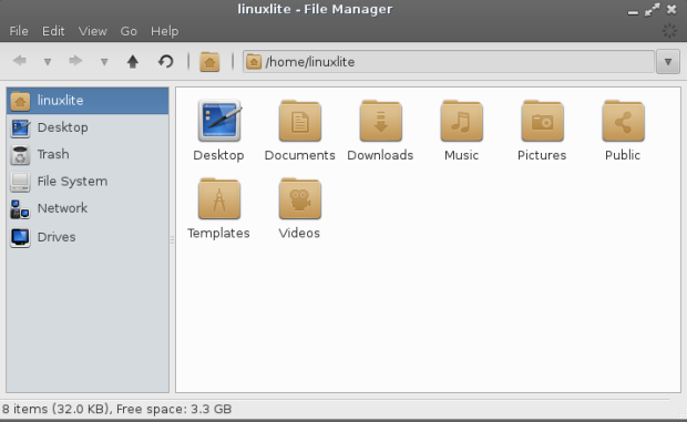 Linux Lite Folders