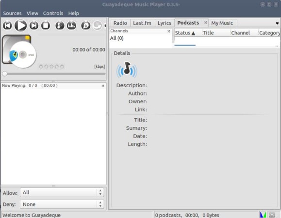Install Guayadeque Player in Linux