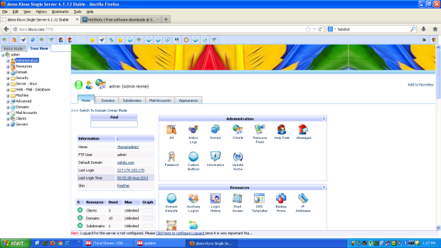 Install Kloxo in CentOS