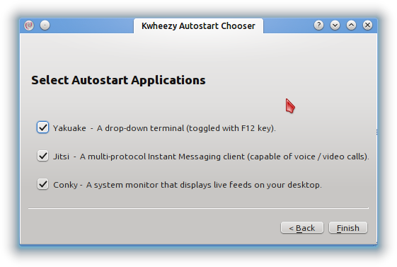 Kwheezy Autostart Chooser