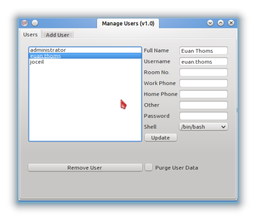 Kwheezy Manage Users