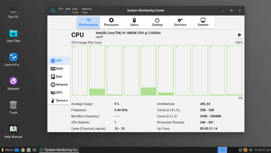 Linux Linux System Monitor