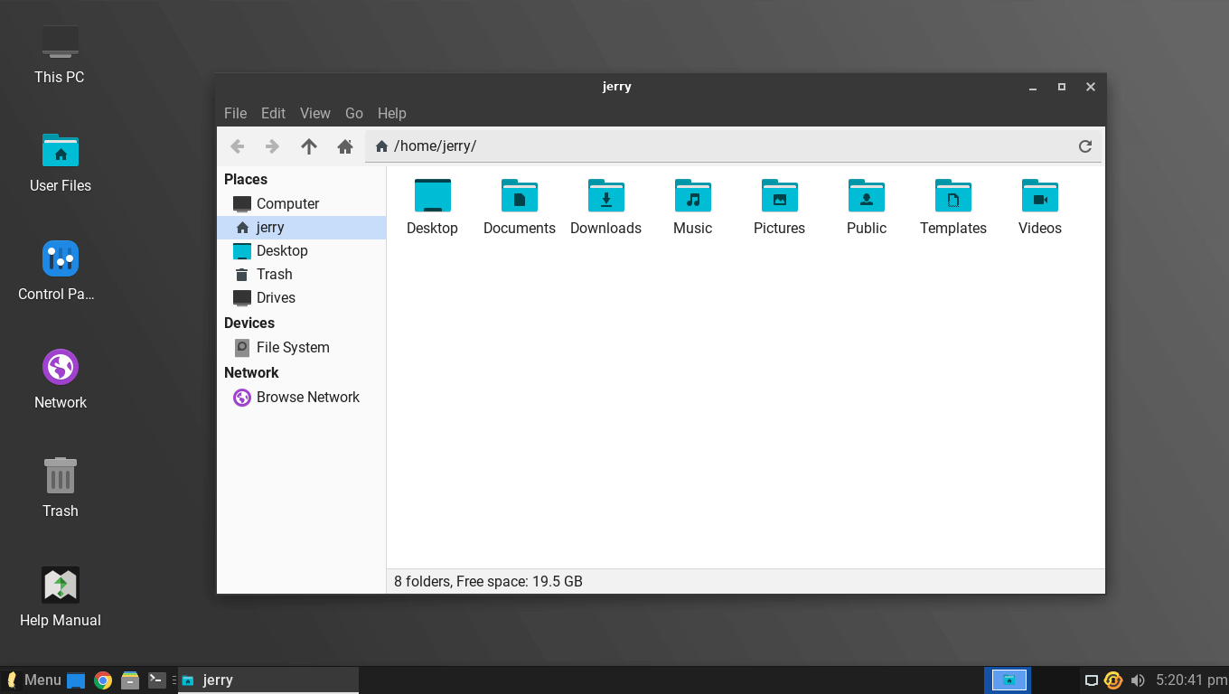 Linux Linux XFCE Desktop