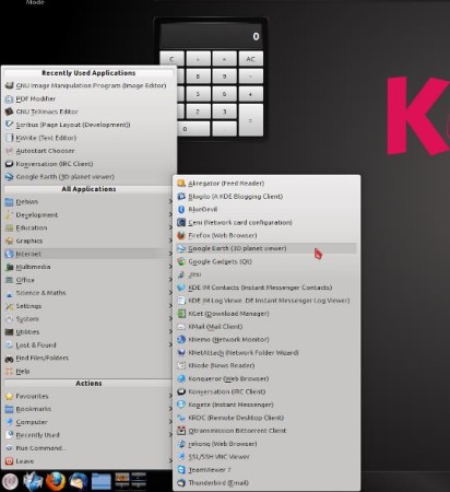 The Application Menu