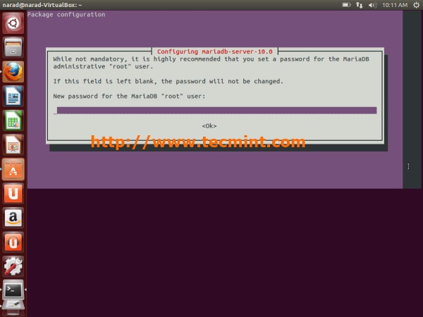 Set MariaDB Password