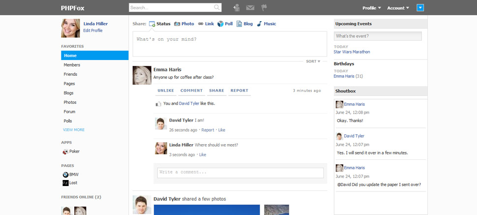 Facebook Clone Script