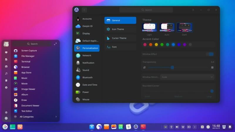 Deepin Linux Desktop