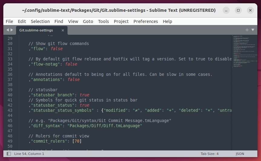 Edit Git in Sublime Text