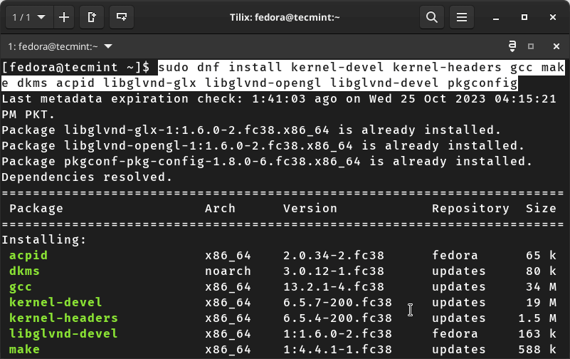 Installing Kernel Headers and Development Tools