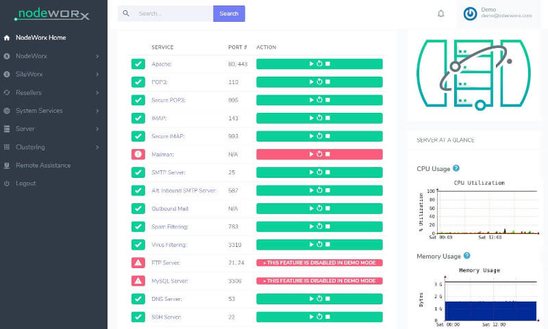 InterWorx - Secure Hosting Control Panel