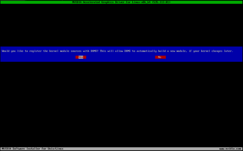 Kernel Module Sources with DKMS Prompt