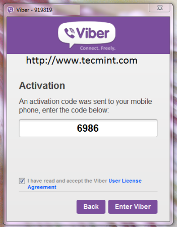 Viber Activation Code