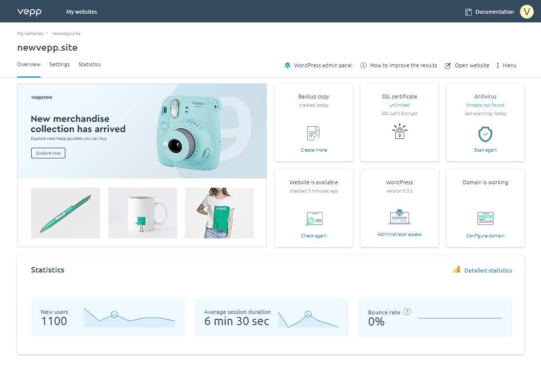 Vepp - Web Panel