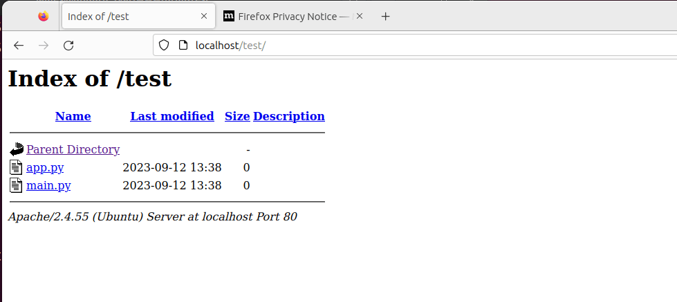 Desativar listagem de diretório Apache