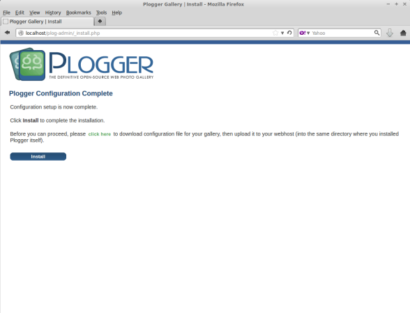 Plogger Configuration Script