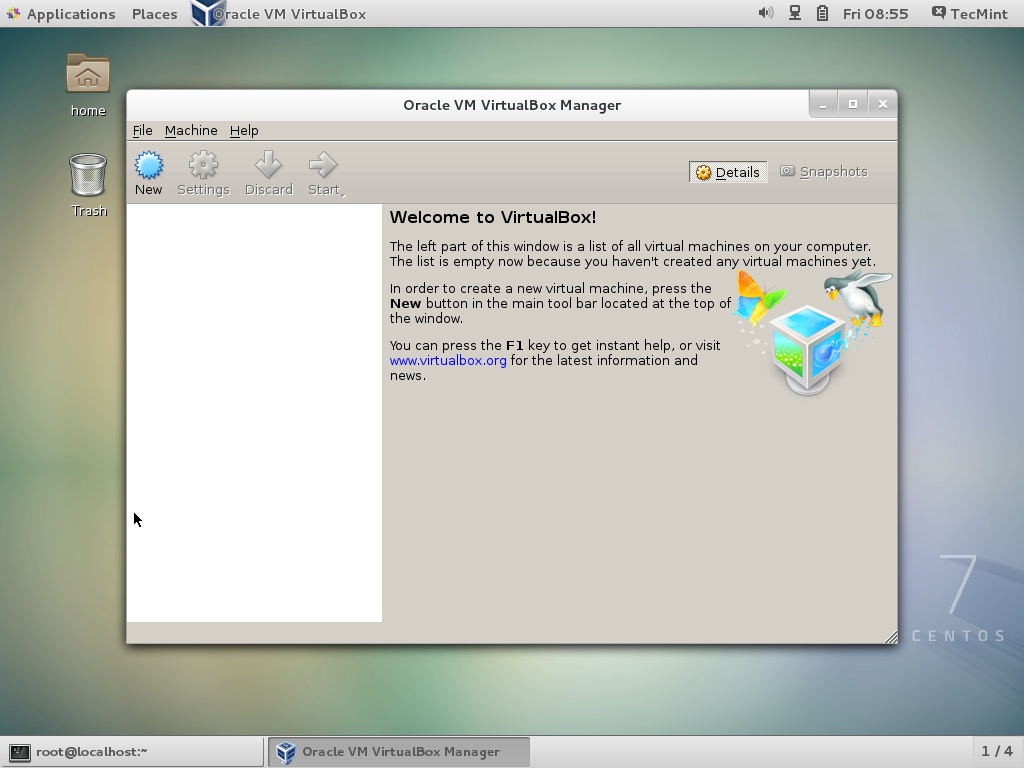 install centos 7 on virtualbox