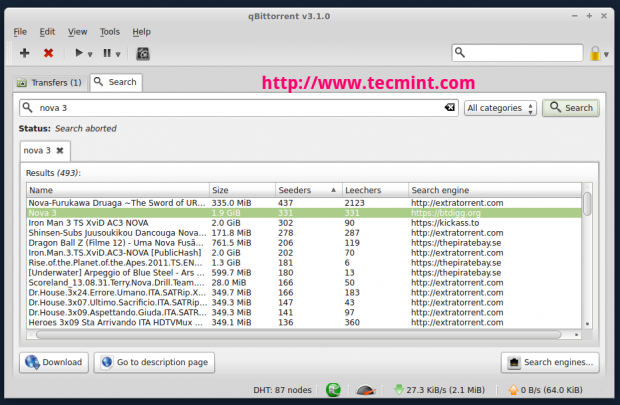 qBittorrent Search