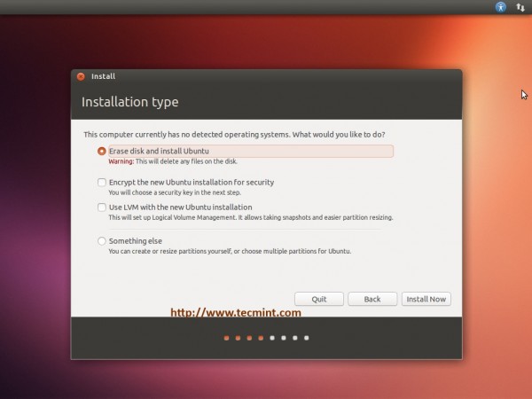 Select Installation Type