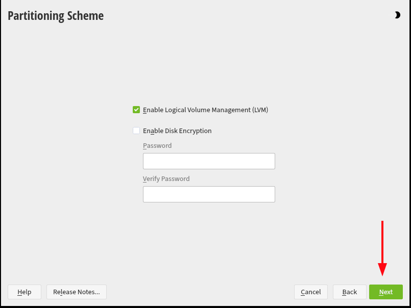 openSUSE Partitioning Scheme