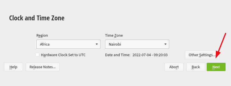 openSUSE Timezone