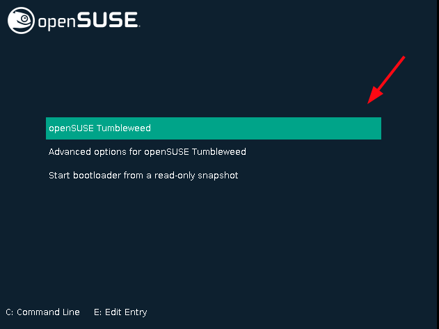 OpenSUSE Tumbleweed Grub