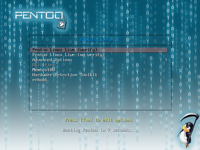 Pentoo Linux Live