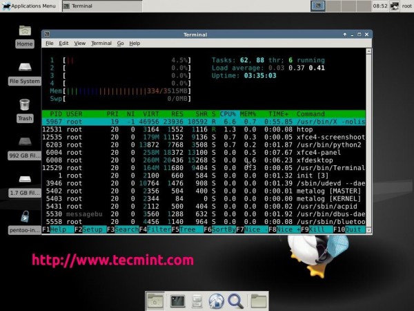 Htop Monitoring System