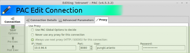 Proxy Each Connections