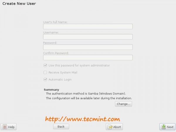 Create New User