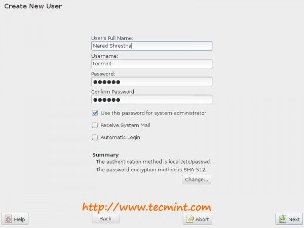 Submit User Details