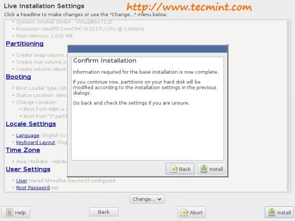 Confirm Installation