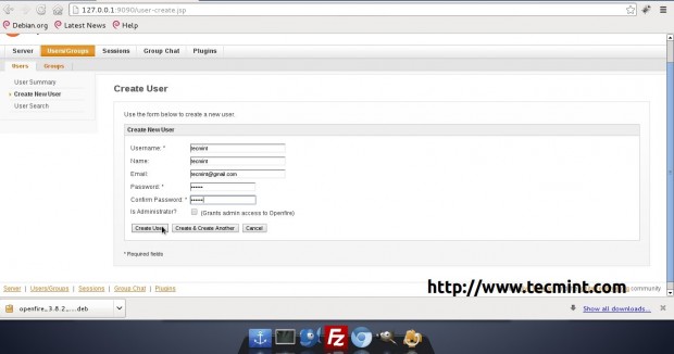 Openfire User Details