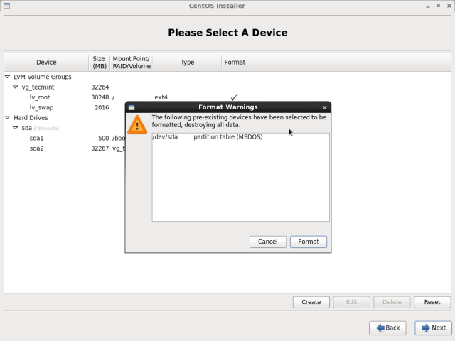 CentOS 6.10 Disk Formatting