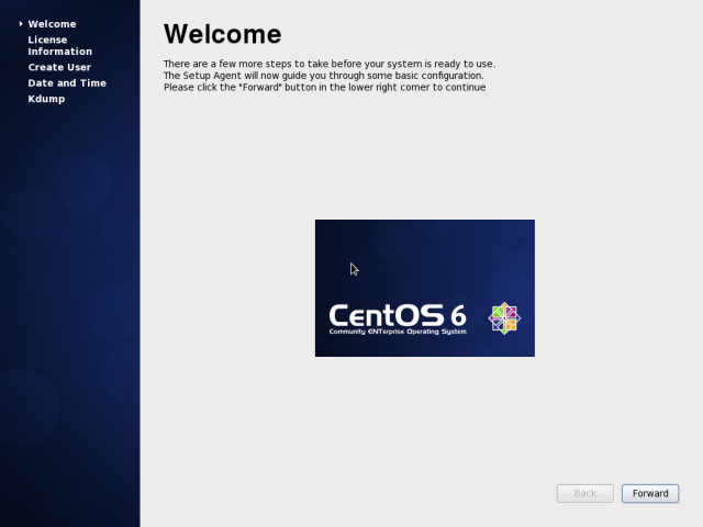  CentOS 6.10 Bienvenido