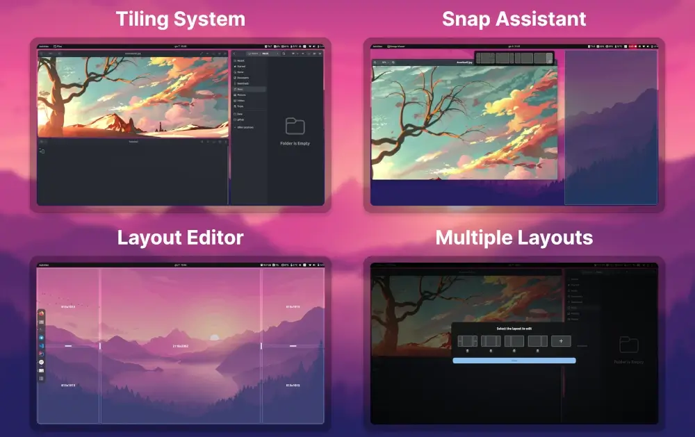 Tiling Shell – Smart Tiling for GNOME