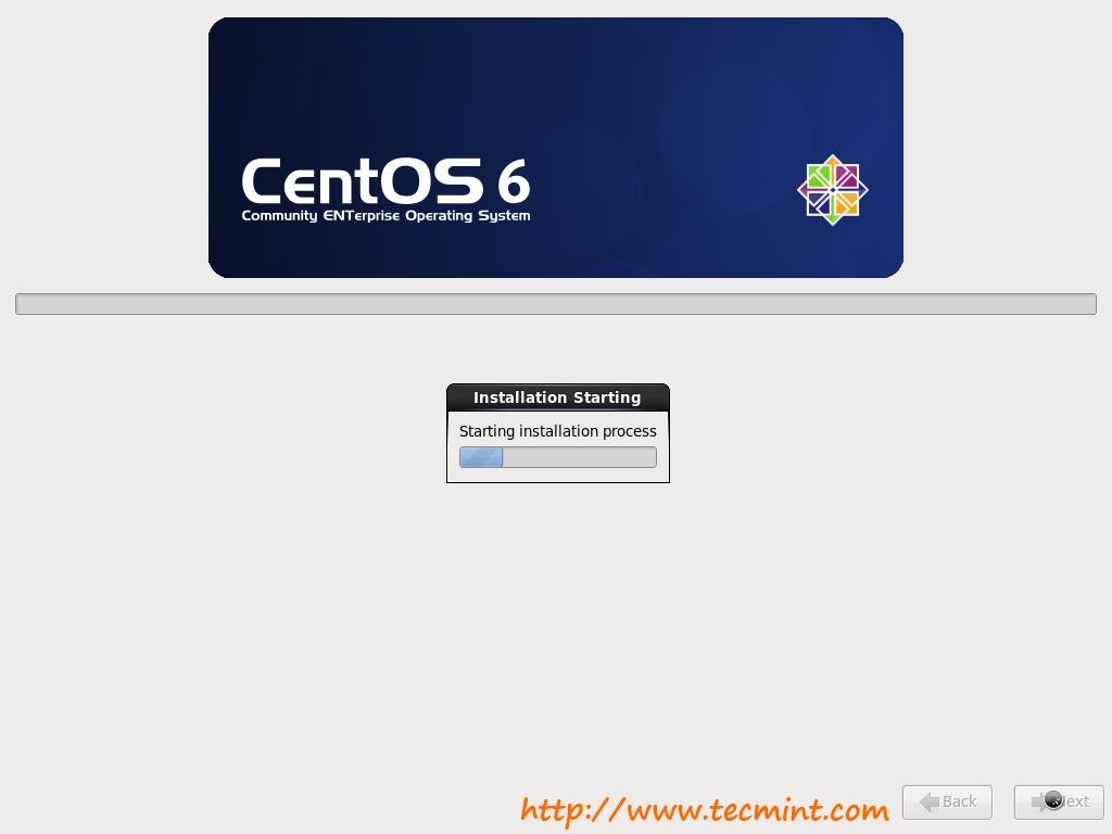 Installation Started | Tecmint: Linux Howtos, Tutorials & Guides