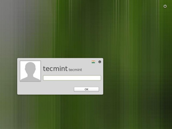 Linux Mint 16 Login Screen