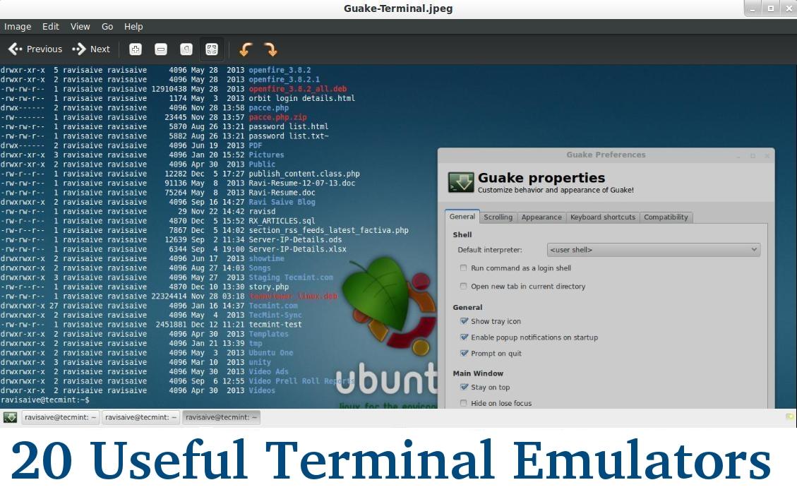 Linux Terminal Emulators | Tecmint: Linux Howtos, Tutorials & Guides