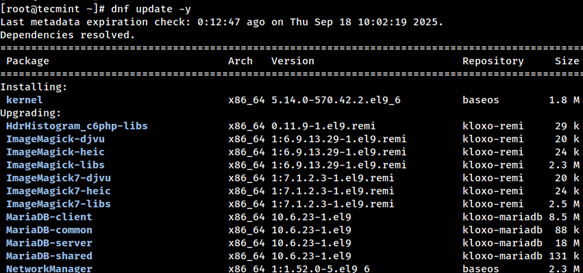 Wie installiert man cPanel & WHM auf AlmaLinux 9 Wie installiert man cPanel & WHM auf AlmaLinux 9