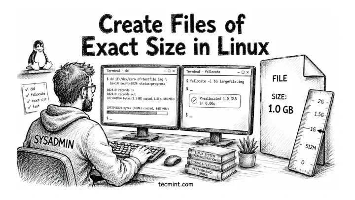Create a File of Exact Size in Linux