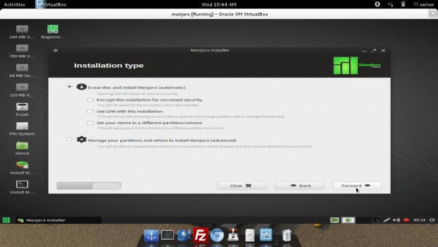 Select Installation Type