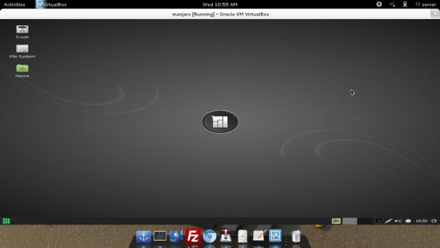 Manjaro Desktop View