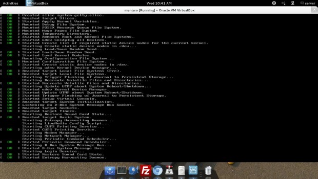 Starting Manjaro