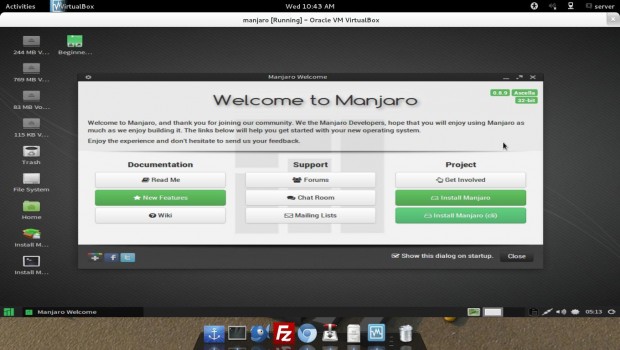 Welcome to Manjaro Desktop
