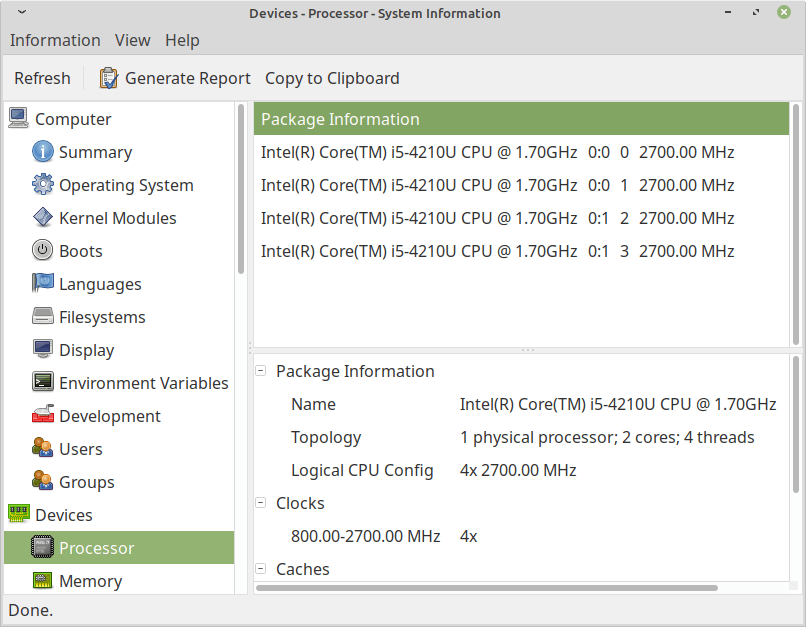 Check Linux System Processor Info